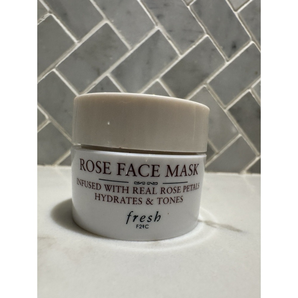 FRESH‎ ROSE FACE MASK INFUSED WITH REAL ROSE PETALS 15 ML/0.5 OZ. Mini Travel